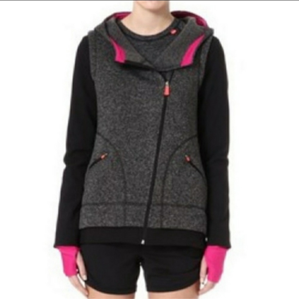 Sweaty Betty Gray and Pink Women's Jacket